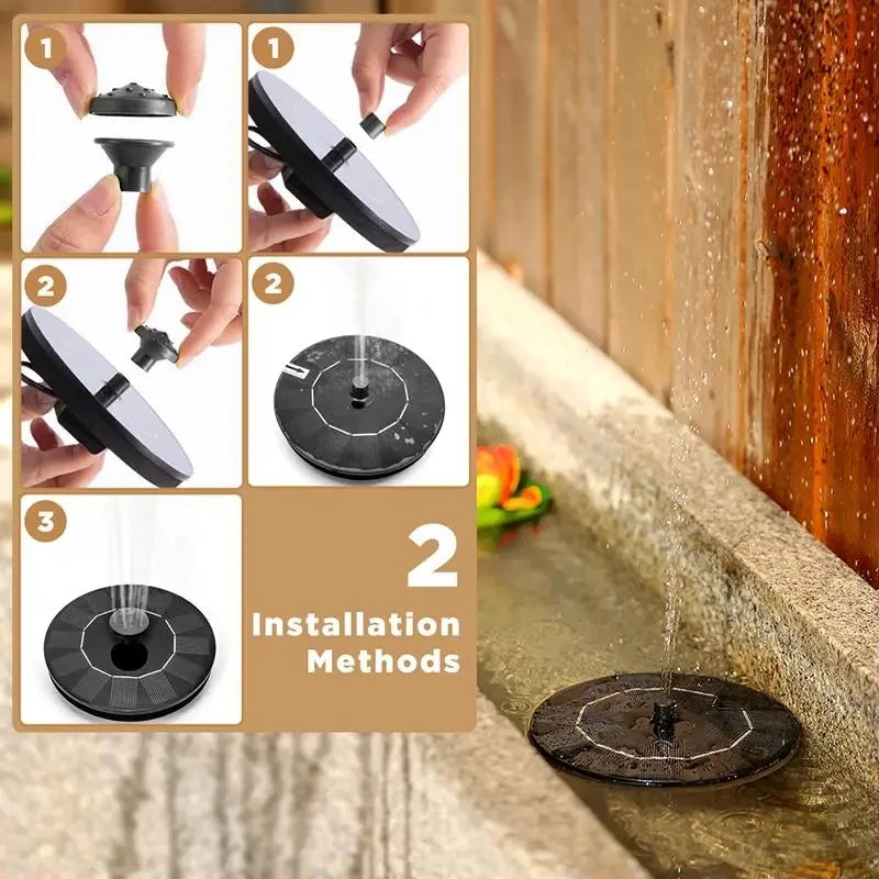 SolarSpritz™ Solar Water Fountain