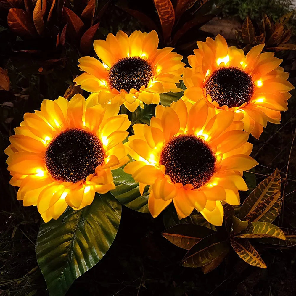 Bloom Sunflower Solar Lights GiDiscovery